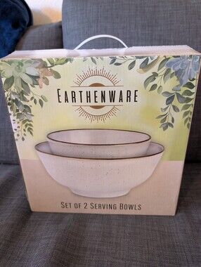 Earthenware 2 Mixing Bowl Set!